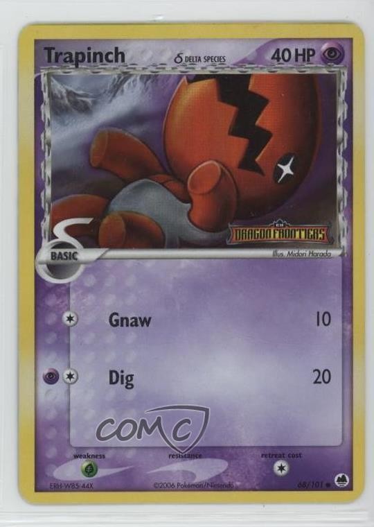 Trapinch Reverse Foil Pokémon EX Dragon Frontiers #68 2006