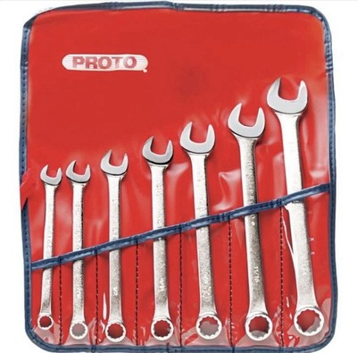 Proto J1200HASD Comb Wrench Set, 12 Pt, Satin Finish, SAE Size Range 3/8 -3/4 