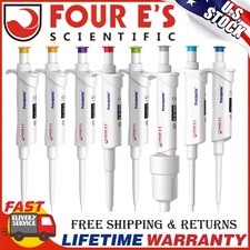 8Pack 0.1μl-10ml Micropipette Adjustable Volume Pipettor Single Channel Pipettor