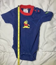 Vintage Disney Store Winnie The Pooh Frog Baby 12M One Piece Snap Bottom