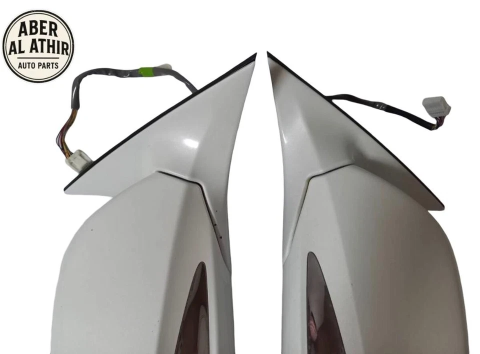 Par de espejos retrovisores laterales izquierdo y derecho blanco OEM 2006-2011 para Lexus GS350 GS450h Foto 3 de 4