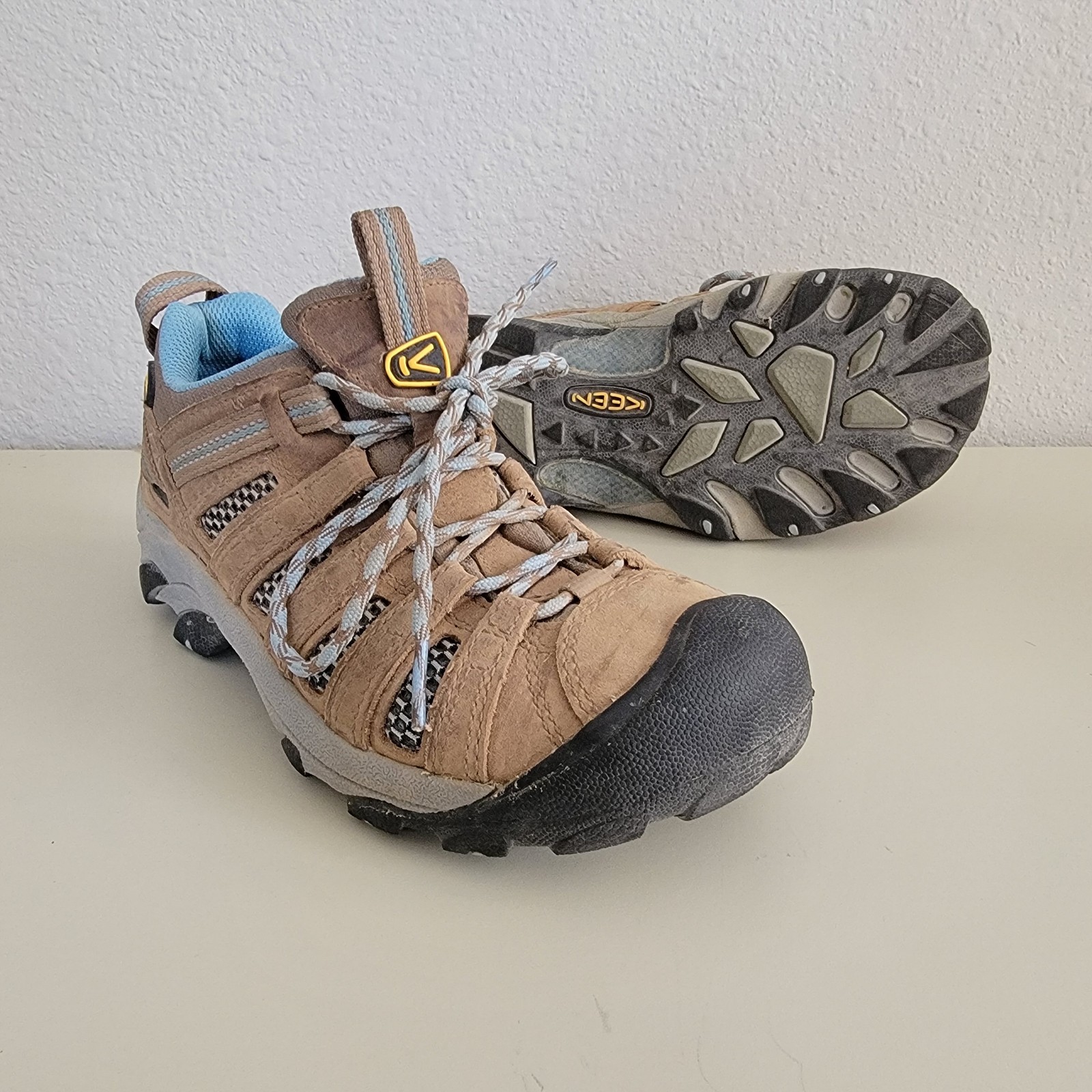 Stivali da trekking Keen da donna Voyager taglia 6 5 marroni USA scarpe stringate outdoor natura