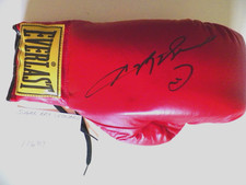 SUGAR RAY LEONARD -BOXING HOFer AUTHENTIC AUTOGRAPHED EVERLAST BOXING GLOVE 1997