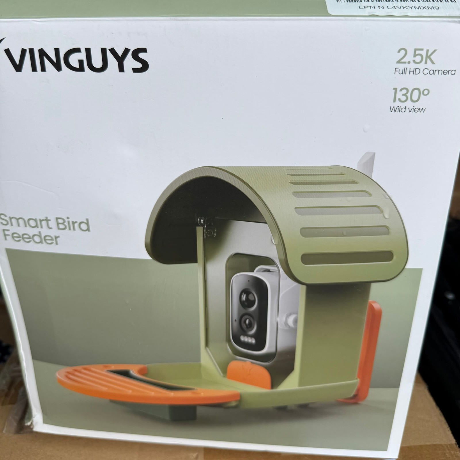 VINGUYS® Bird Feeder with Camera, 2.5K UHD Smart Bird Feeder Camera AI Video