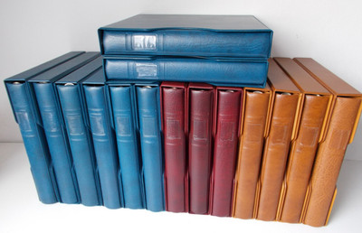 LINDNER SET 1124 (RINGBINDER 1104 + SCHUBER 814) ALLE FARBEN --WÄHLEN SIE AUS--