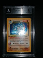 Machamp 8/102 BGS 8 Set Base Prima Edizione Pokemon 