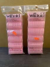 12 Pc Vintage Hair Roller Wilhold Medium BRUSH ROLLERS Mesh Hair Curlers