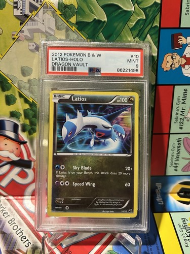 2012 POKEMON BLACK & WHITE DRAGON VAULT #10 LATIOS-HOLO PSA 9