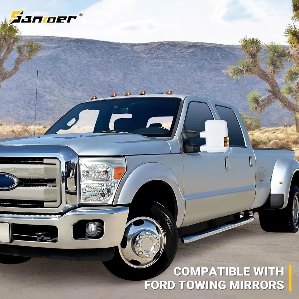 Espejos retrovisores de remolque para Ford F250 1999-2016 F350 F450 F550 Super Duty, Ford 2000-2005 Foto 3 de 4