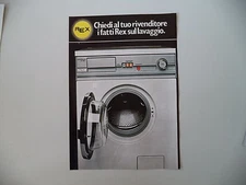 advertising Pubblicità 1978 LAVATRICE REX SUPERLUXE SL 128 T