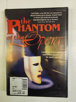 The Phantom of the Opera - HIRSCHFIELD THEATRE (DVD, 2001) BRAND NEW SEALED  A6