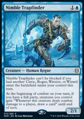 MTG Magic the Gathering Nimble Trapfinder (72p/168) Zendikar Rising Promos NM