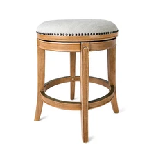 Maven Lane Alexander Swivel Stool, Weathered Oak, Counter Height (Open Box)
