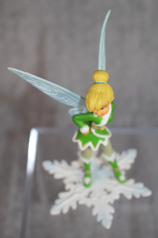 TINKERBELL DISNEY Bully Winter Snowflake Handpainted PVC Figure Modern Rare - Bild 3 von 4