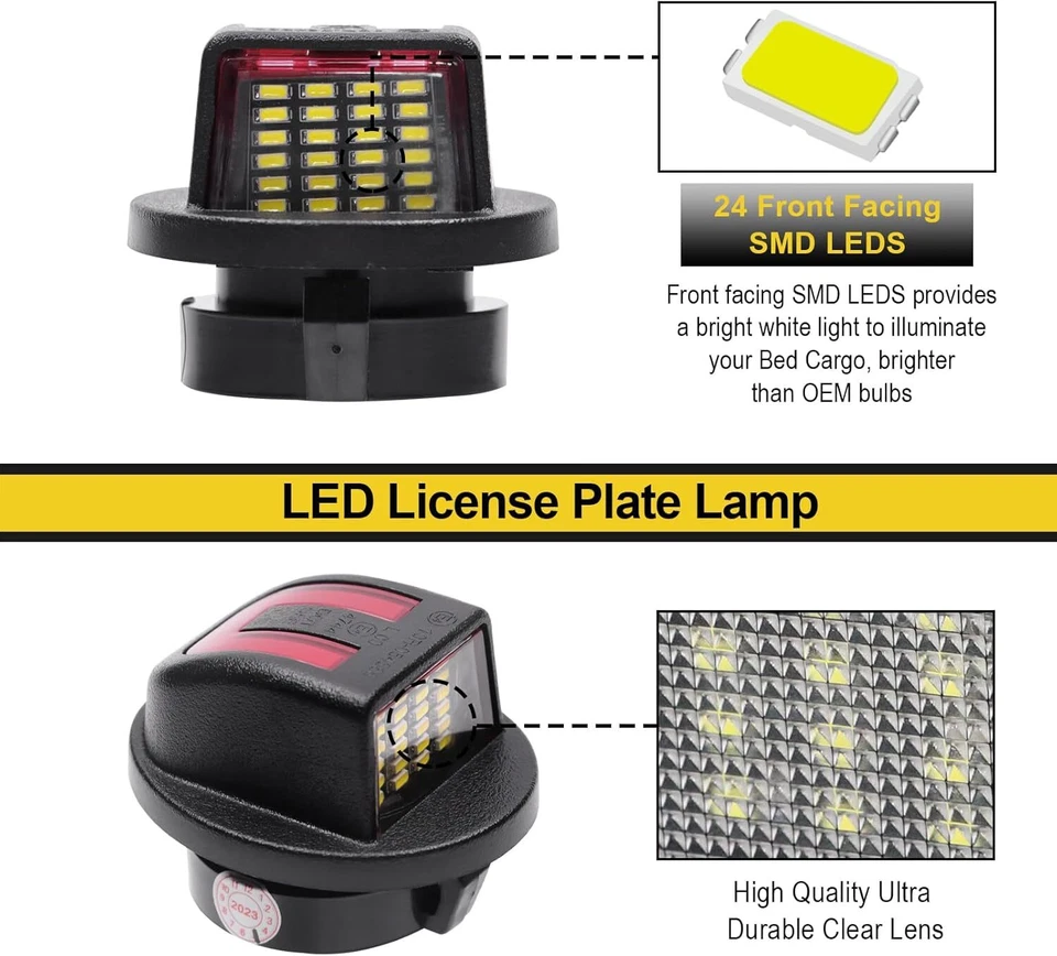 Luces de matrícula LED Lámparas de etiqueta Carcasa para 83-11 Ford Ranger Bronco Explorer Foto 4 de 4