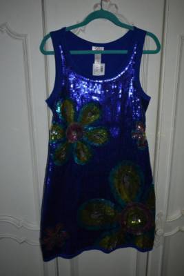 justice blue sequin dress Justice Girls Dress Blue Sequin Sparkles Size 12