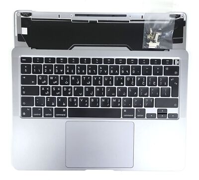 A+ Arabic MacBook Air 13 A2337 M1 Top Case Gray Keyboard Touchpad Battery 91%
