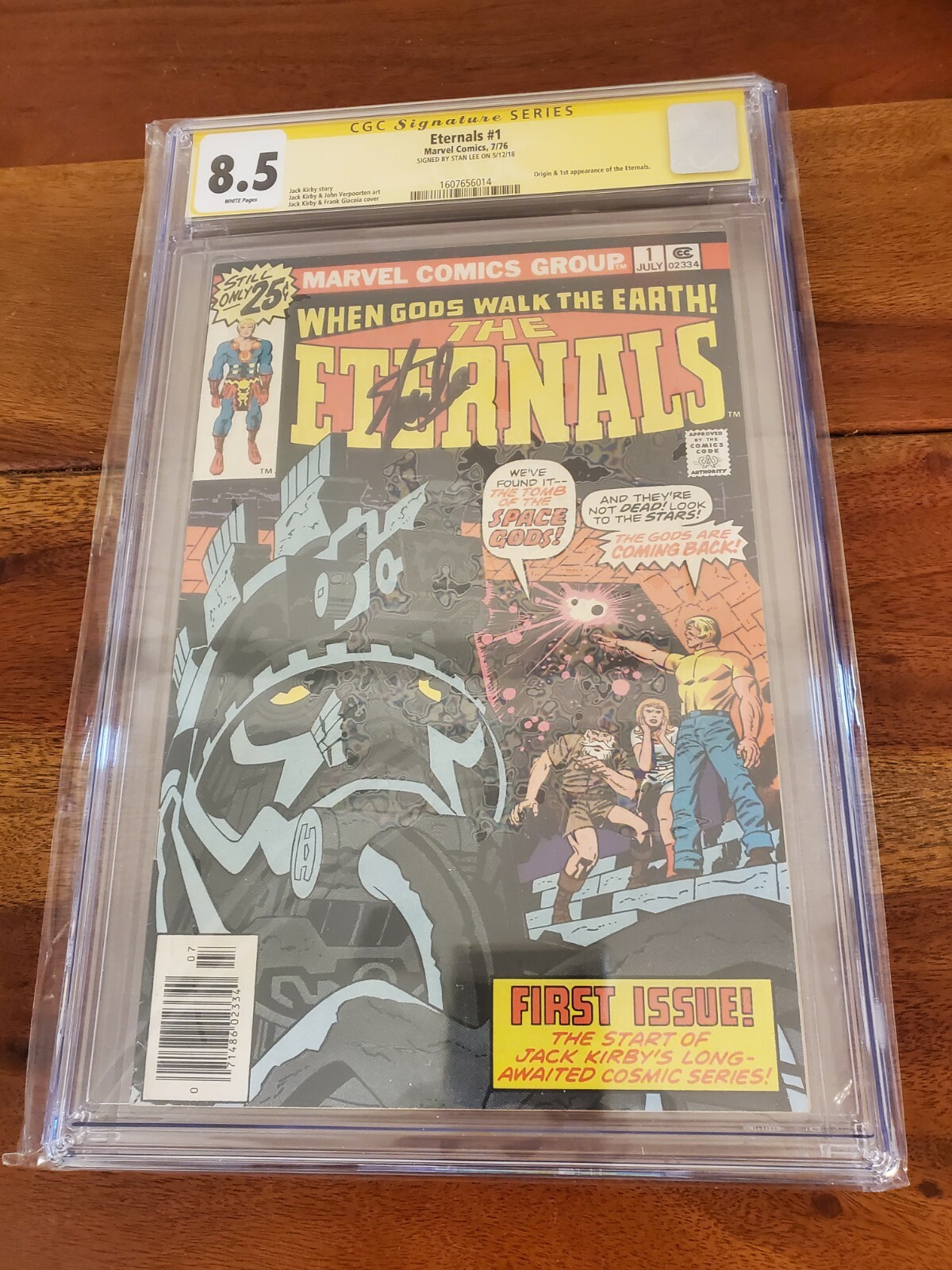 Eternals #1 CGC 8.5 Signature Series SS Signed By Stan Lee in 2018 1st Eternals