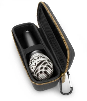 CASEMATIX CM Single Microphone Case fits Wired Shure Microphones Up to 6.75", Case Only