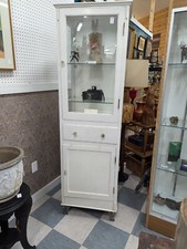 😃 PAIR 2x Antique Dental Hospital Apothecary Display Cabinets Medical 1940s 😍