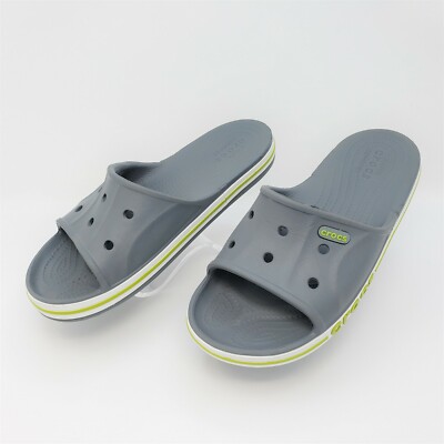 Crocs Bayaband Iconic Comfort Unisex Gray Slides Sandals  display picture 1