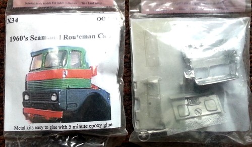 Scammell Routeman cab 1960 X34 UNPAINTED OO Scale Langley Models Kit 1/76 Metal - Picture 2 of 2