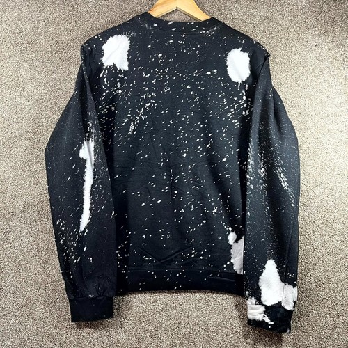 Sudadera Anvil Guns n Roses Hombre Pequeña Negra Blanca Pintura Salpicaduras Estampado Gráfico - Imagen 7 de 8