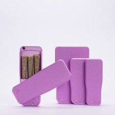 Pre-Rolls Case, Magnetic Cigarette Crush Proof Holder Cones Silky Violet Small