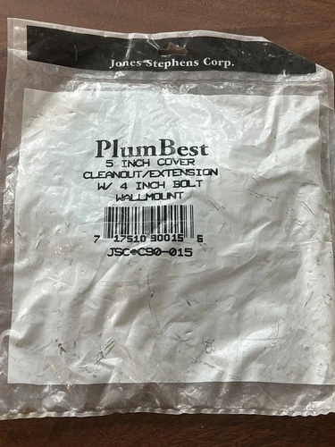 Jones Stephens C90-015 Stainless Steel Cover Cleanout/extension 5” W / 4” Bolt - Picture 1 of 2