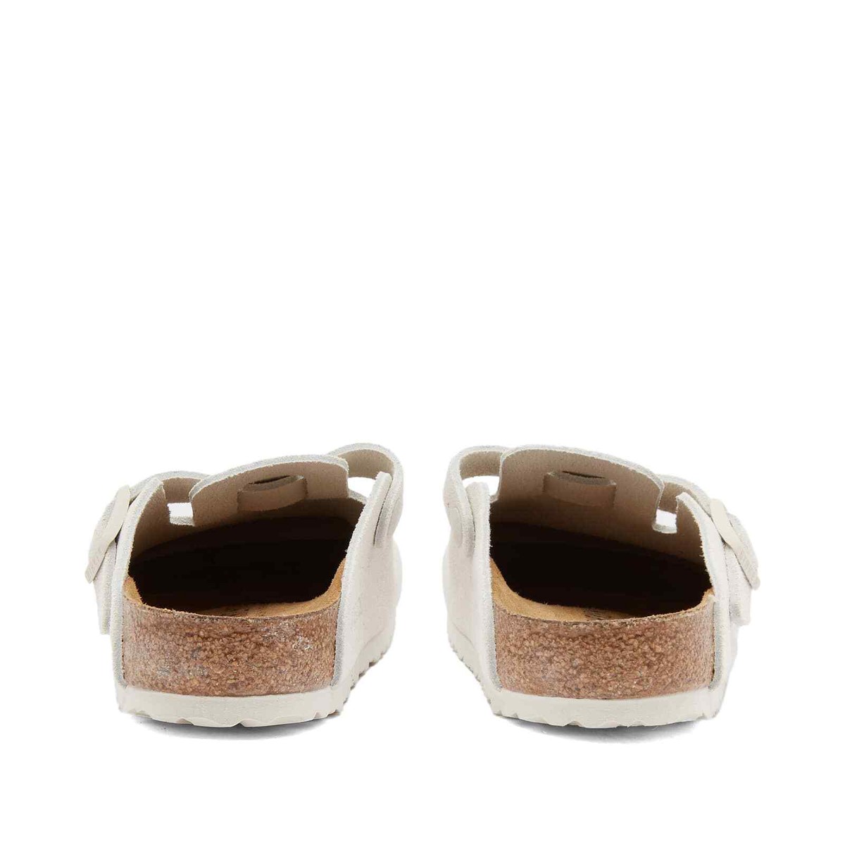 Birkenstock Boston SFB Antique White Suede Narrow Fit