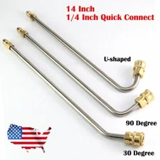 1/4" High Pressure Washer Extension Wand Turbo Nozzle Quick Connect Spray Nozzle