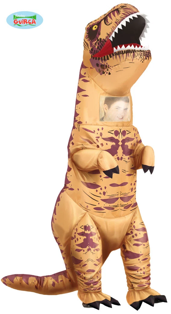 Costume Gonfiabile Dinosauro Cavalcabile Adulto