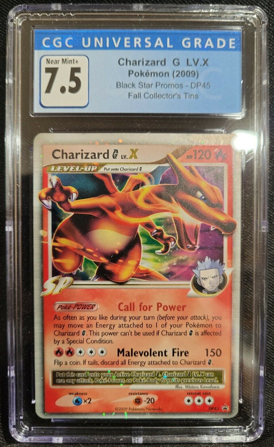 Charizard G Lv.X #DP45 - PSA 7 - NM Diamond Pearl Black