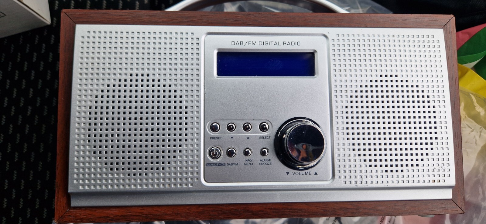 Sainsburys Wooden Effect Radio. FM/DAB. eBay