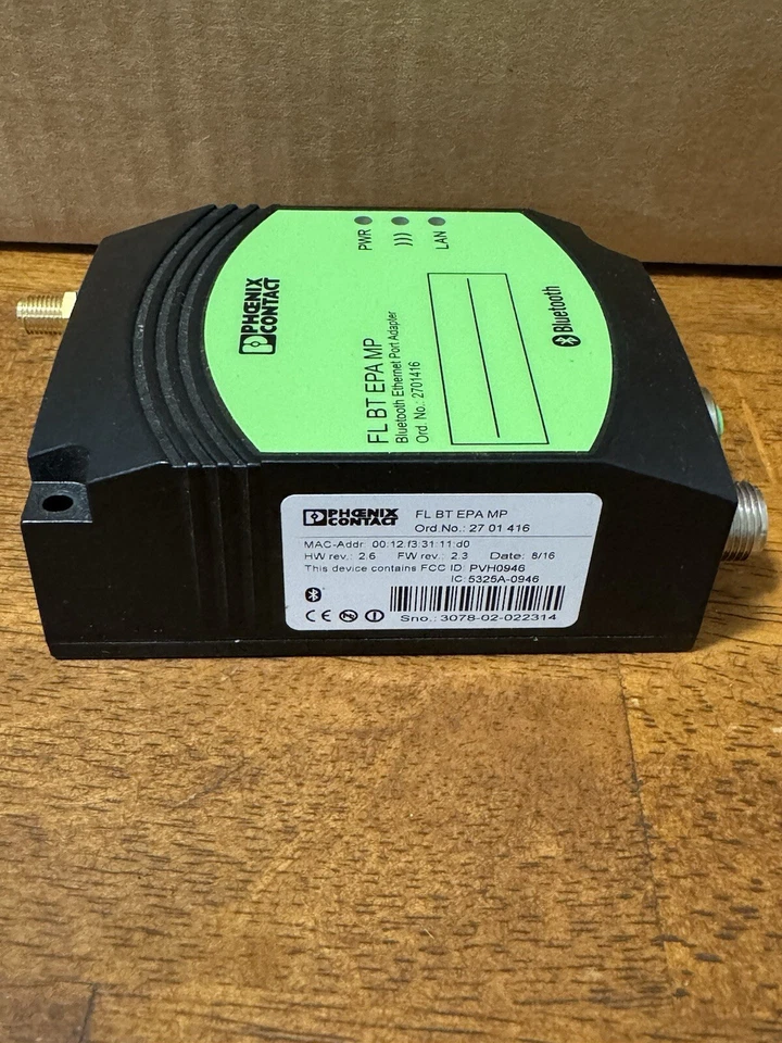 Adaptador de puerto Ethernet Bluetooth Phoenix Contact 2701416 Foto 2 de 3