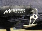 Monster Valley Womens Convertible shorts/capri/pants blue/grey - Medium - NWT — photo 6