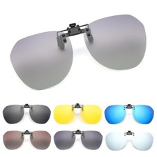 Polarized Clip-on Sunglasses Anti-Glare Flip Up Glasses for Prescription Glasses