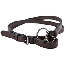 Leather Running Martingale Attachment Cob Horse OS Havana Black brass stainless