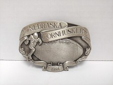 Vintage Nebraska Cornhuskers Football Belt Buckle - 1984 Season, Limited Edition