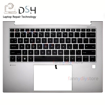 N09253-001 HP Zbook Firefly 14 G9 14.0'' Palmrest Keyboard Bezel US BL