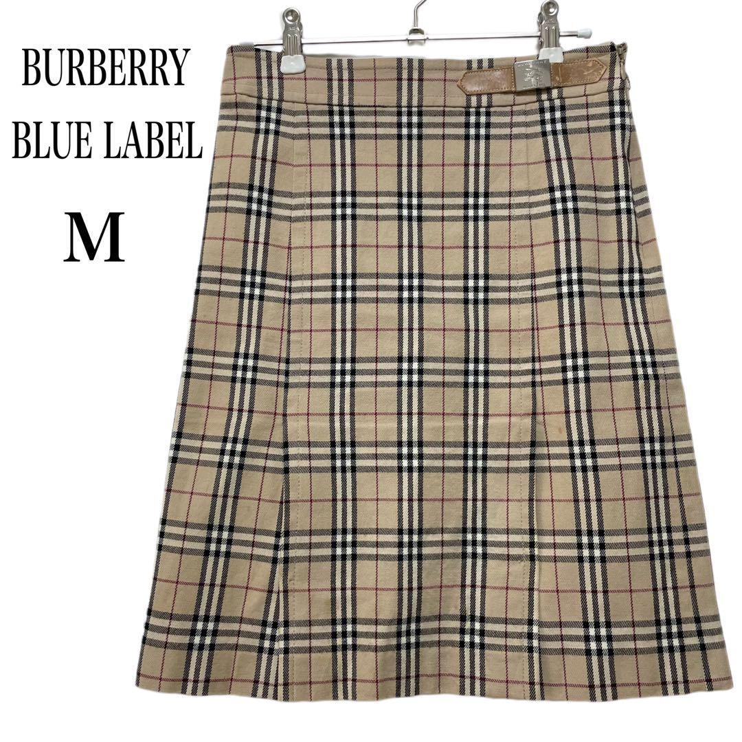 Burberry Blue Label Nova Check Knee-Length Skirt Beige 38/M Burberry Blue Label Nova Check Knee-Length Skirt Beige 38/M