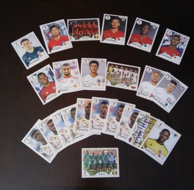 LAST ONES   Panini FIFA World Cup 2018 Sticker Lot of 15