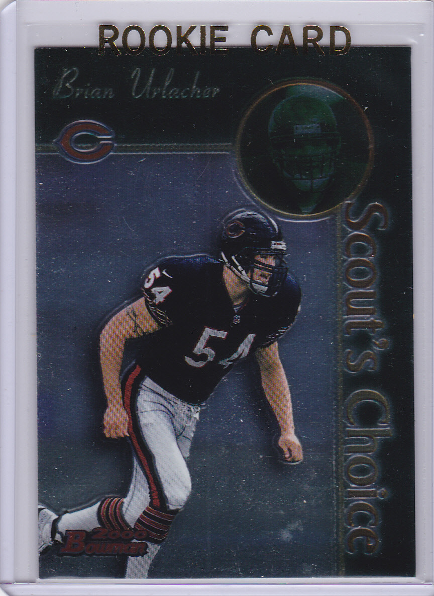 BRIAN URLACHER ROOKIE CARD 2000 Bowman Chrome RC Football CHICAGO BEARS NFL HOF!