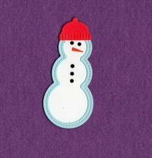 SNOWMAN 8 die cuts scrapbook cards