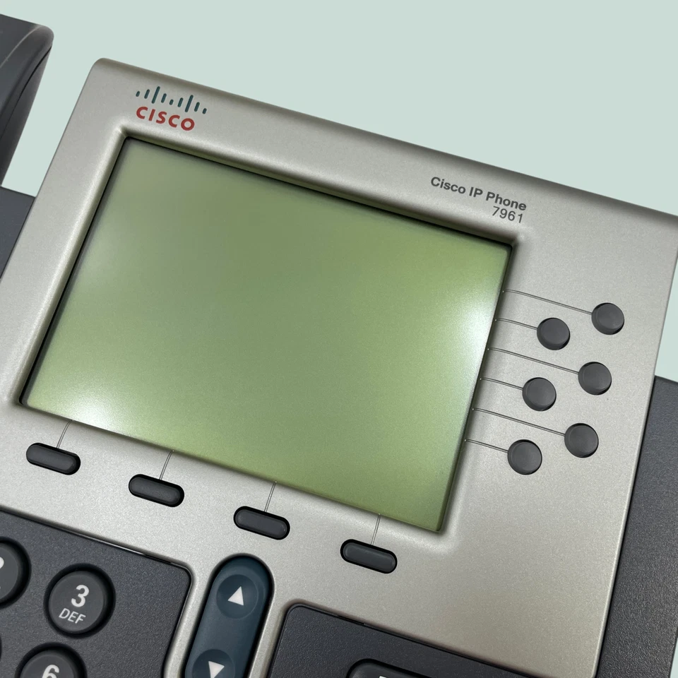 Cisco CP-7961G VoIP PoE Telephone Gray IP Business Phone #N9192 (TC) - Image 4 of 4