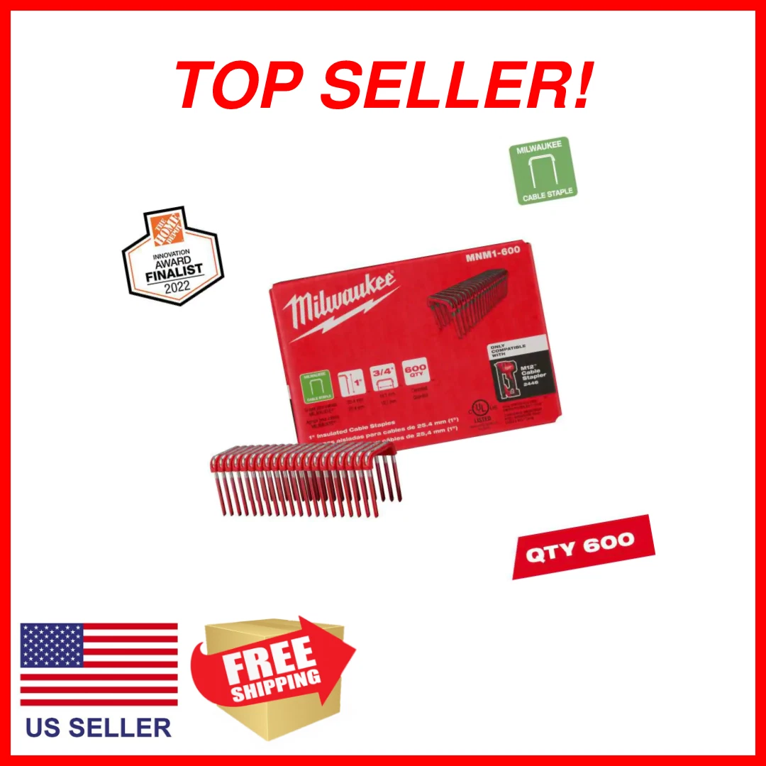 Milwaukee Insulated Cable Staples For M12 Cable Stapler, 44 OFF