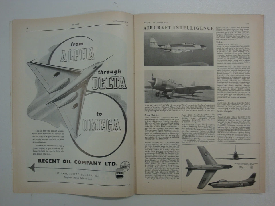 Flight 12 Dec 1952: Farman F.E.2, RFC Pusher, RAF Canberra, Indonesian Air Force - Image 4 of 4