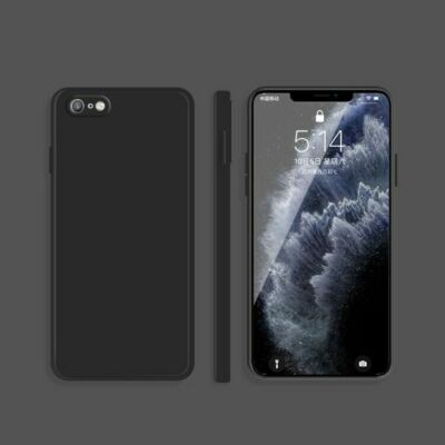   Schutzhülle für iPhone 6 / 6s Kamera Schutz Silikon Case Cover Schwarz Black  