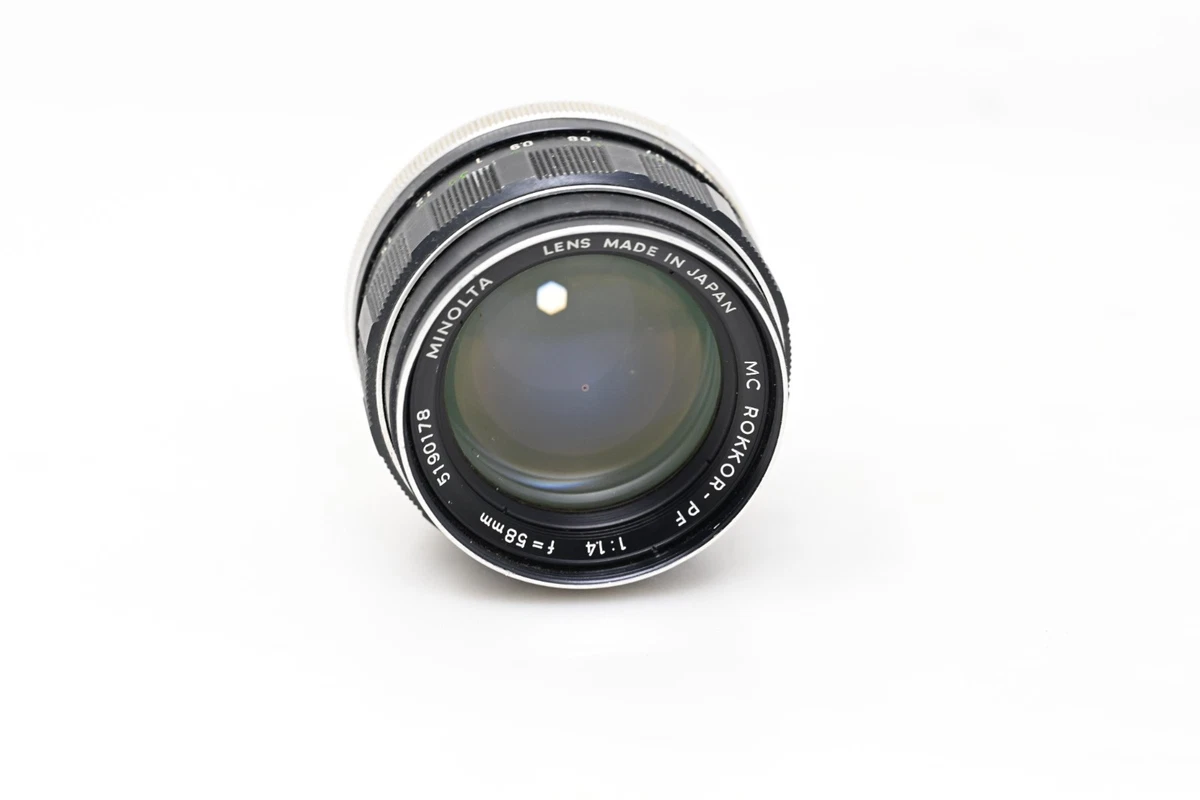 Minolta Rokkor PF 58mm Focal f/1.4 Camera Lenses for sale | eBay