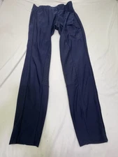 Piper by SmartPak Riding Tights Womens Large Navy Blue Full Seat Pockets Grip
